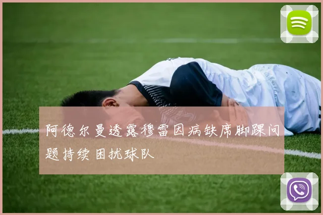 阿德尔曼透露穆雷因病缺席脚踝问题持续困扰球队